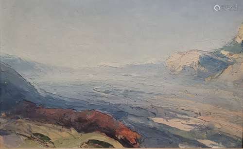 Pierre CALES (1870-1961). La vallée du Grésivaudan par temps...