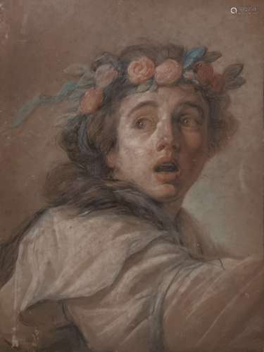 Attribué à Antoine-François CALLET (1741-1823) Etude de tête...