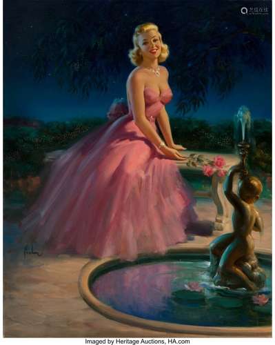 Art Frahm (American, 1906-1981) Patience in Pink