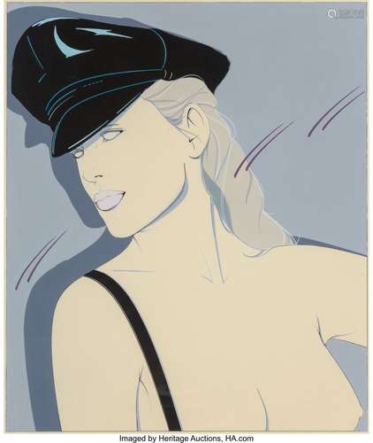 Patrick Nagel (American, 1945-1984) Woman with a