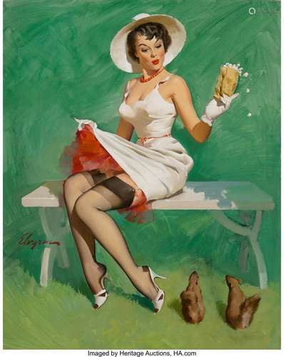 Gil Elvgren (American, 1914-1980) Squirrely Situ