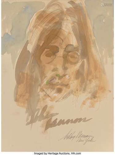 LeRoy Neiman (American, 1921-2012) John Lennon W