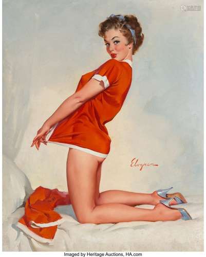 Gil Elvgren (American, 1914-1980) Measuring Up,