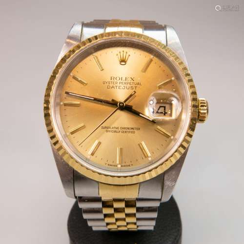 Rolex Oyster Perpetual Datejust Wristwatch, circa 1990;