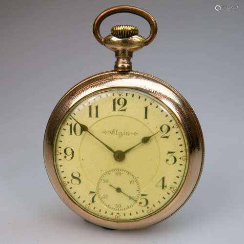 Elgin Openface Stem Wind Pocket Watch, circa 1903;