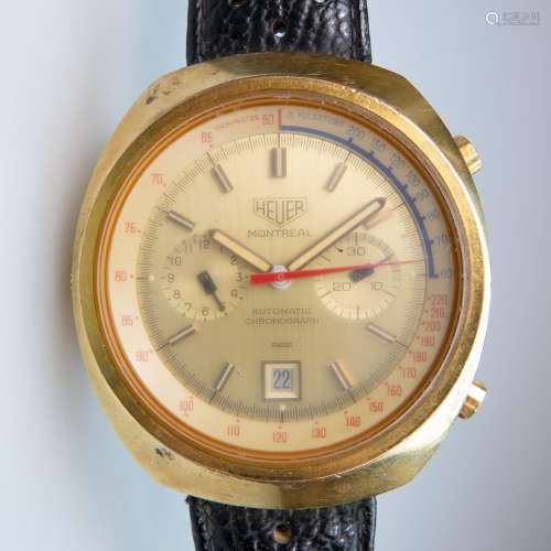 Heuer 'Montreal' Wristwatch With Date And Chronograph,