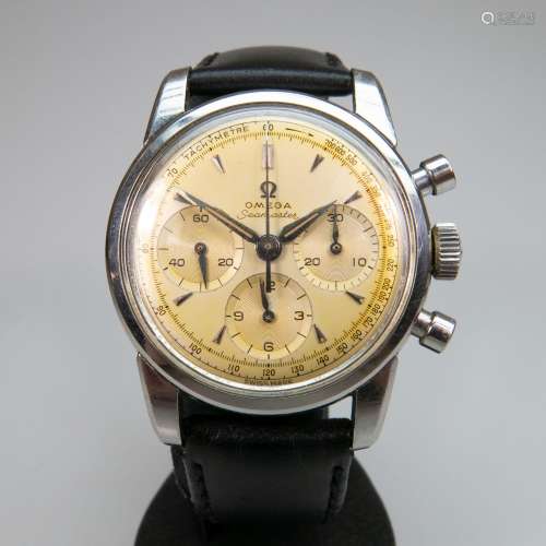 Omega Seamaster Wristwatch With Chronograph, circa