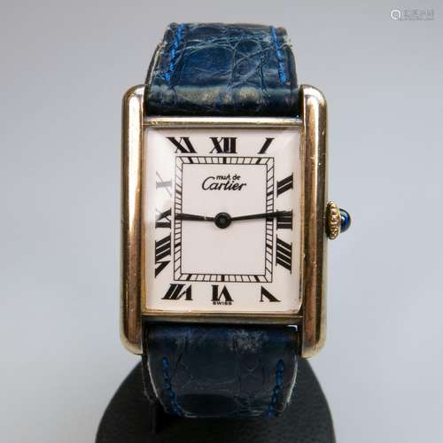 Must De Cartier Wristwatch, circa 1990's; case