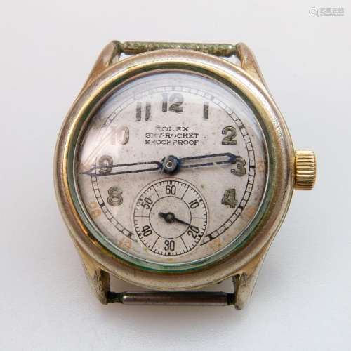Rolex SkyRocket Wristwatch, circa 1940; 29mm; 17 jewel