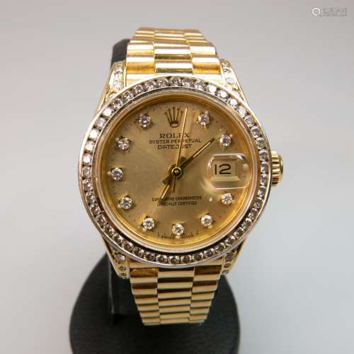 Lady's Rolex Oyster Perpetual Datejust Wristwatch,