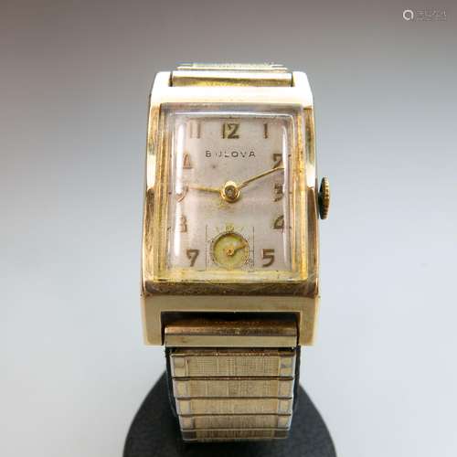 Bulova Wristwatch, circa 1950; case #2848358; 29mm x