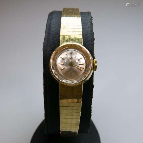 Lady's Uti Wristwatch, circa 1980's; 17 jewel movement;