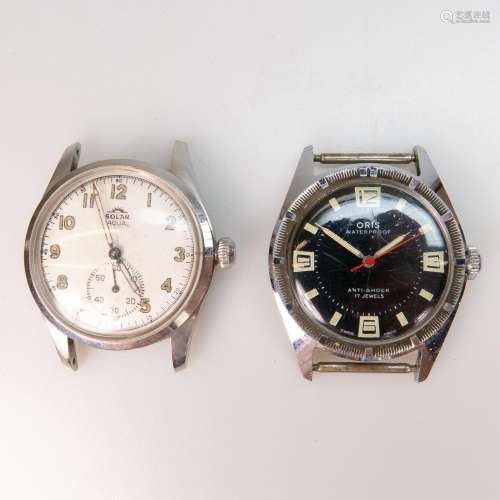 Two 1940's Wristwatches In 34mm Anti-Magnetic Stainless