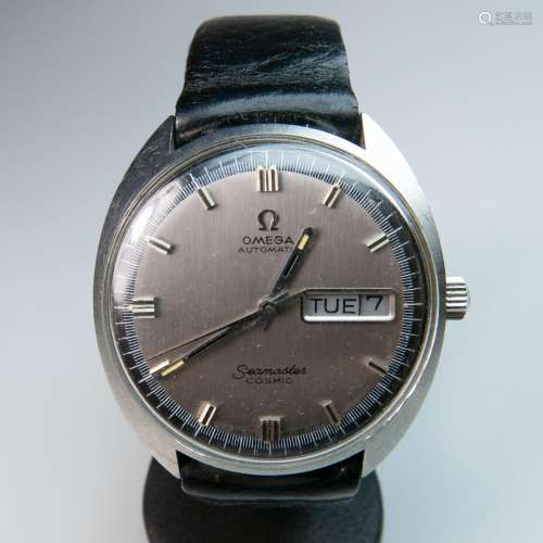 Omega Seamaster Cosmic Wristwatch With Day And Date,