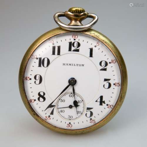 Hamilton Openface Stem Wind '992' Pocket Watch, circa