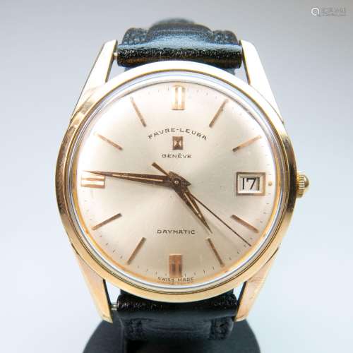 Favre-Leuba 'Daymatic' Wristwatch With Date, circa