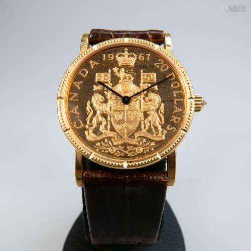 Corum 'Gold Coin' Wristwatch, circa 1982; reference