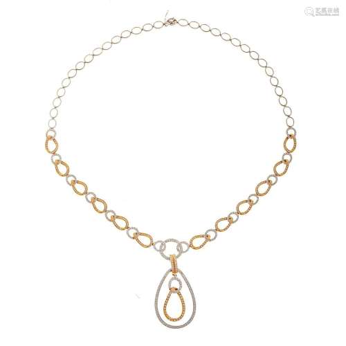 A Very Fine 18K Diamond Necklace by Simon G