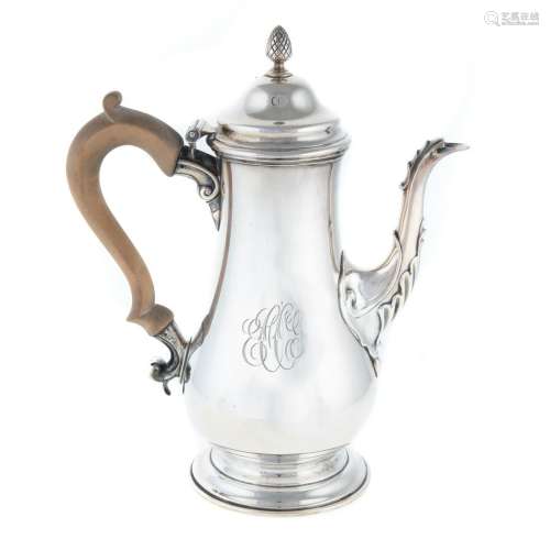 George III Style Sterling Coffee Pot