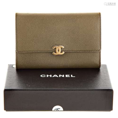 A Chanel CC Trifold Flap Wallet