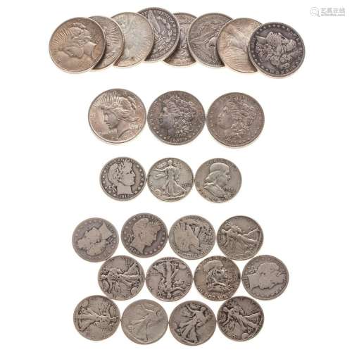 15 Silver Halves & 11 Silver Dollars