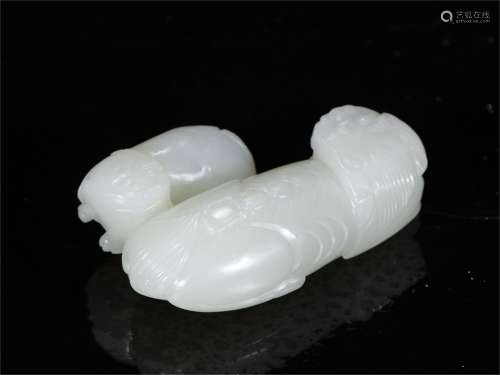 A Carved Jade Beast Shaped Decoration