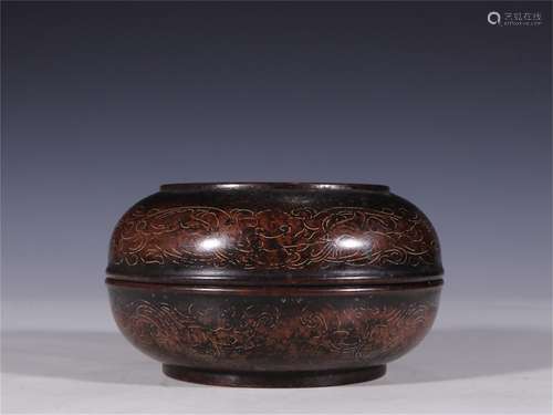 A Bronze Box with Lid