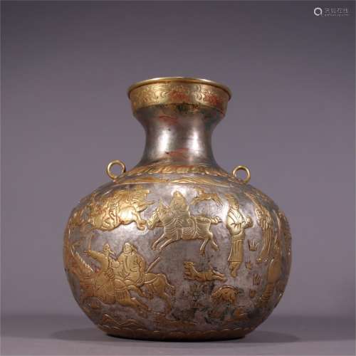 A Gilt Silver Vase