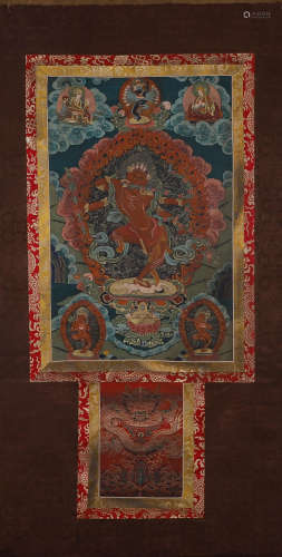 A Tibetan Dakini thang-ga painting