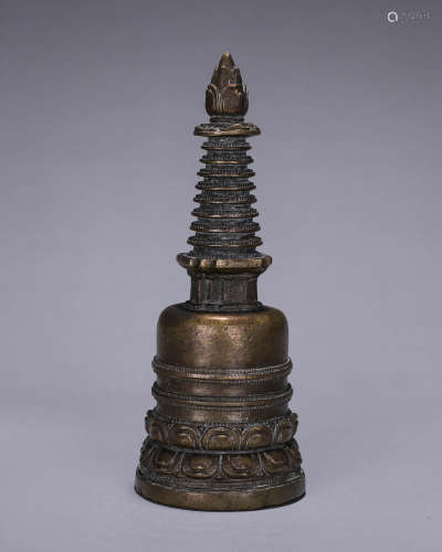 A copper pagoda