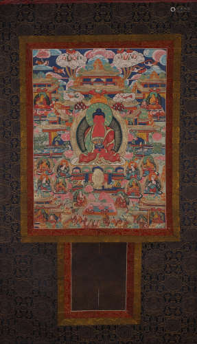 A Tibetan Amitabha thang-ga painting