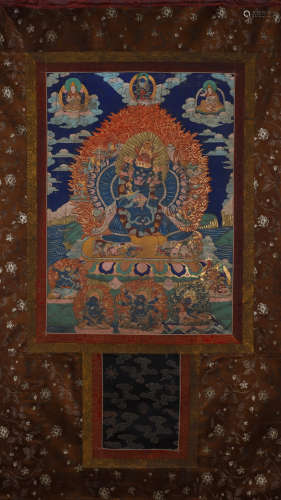 A Tibetan Yamantaka thang-ga painting