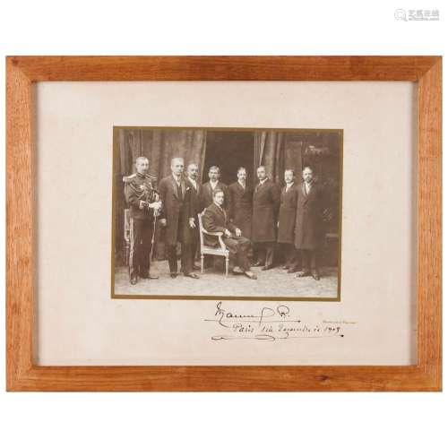 King Manuel II of Portugal with some of his councillors