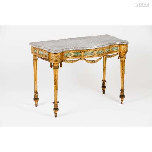 A pair of Neoclassical console tables