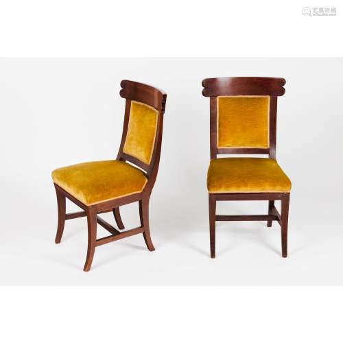 A pair of chairs Louis Philippe