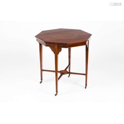 An octagonal Edwardian table