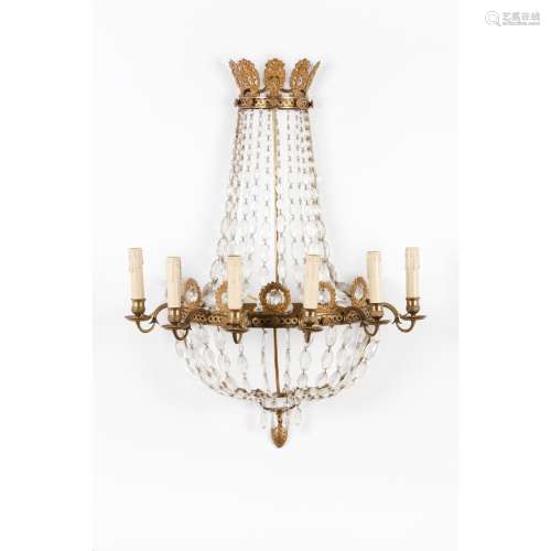 A pair of Empire style wall sconces