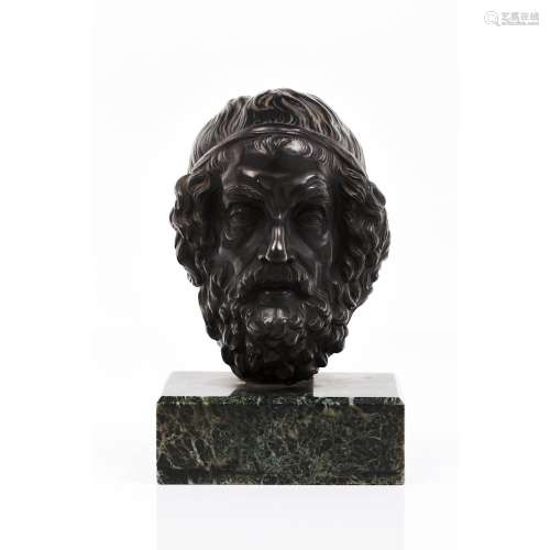 A Greek philosopher's head