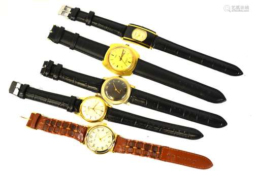 Five Vintage Wrist Watches