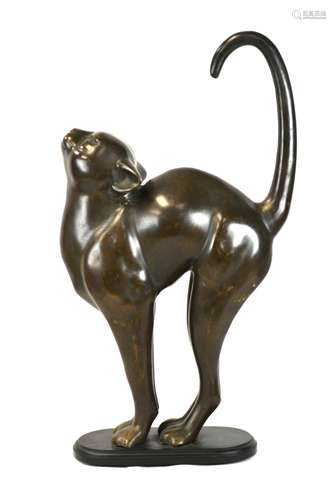 Antique Bronze Cat