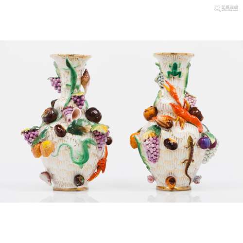 A pair of vases