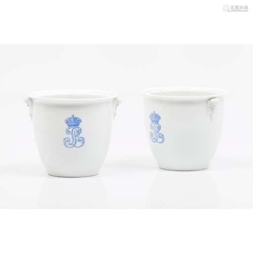 Two cream jugs from the "Service des offices du Chateau...