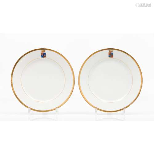 A pair of dinner plates
