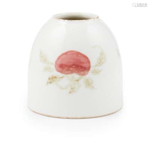 UNDERGLAZE RED DECORATED BRUSH WASHER KANGXI MARK BUT