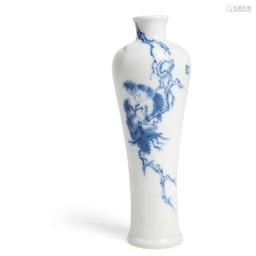 BLUE AND WHITE VASE