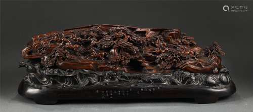 A CHENXIANG WOOD CARVED DECORATION