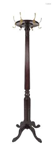 19TH-CENTURY MAHOGANY HAT & COAT STAND