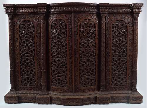 19TH-CENTURY ANGLO-INDIAN HARDWOOD CABINET