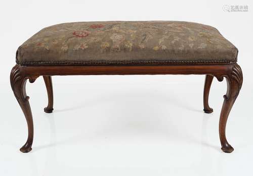 19TH-CENTURY WALNUT STOOL