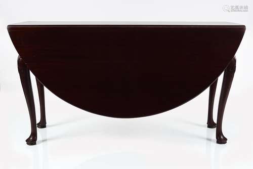 GEORGE II RED WALNUT GATE LEG TABLE